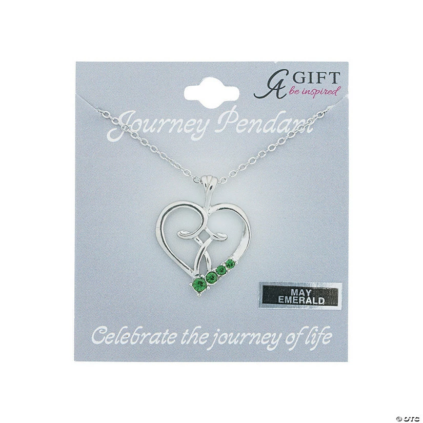 May Birthstone Pendant Necklace 2 May Birthstone Pendant Necklace - Image 2