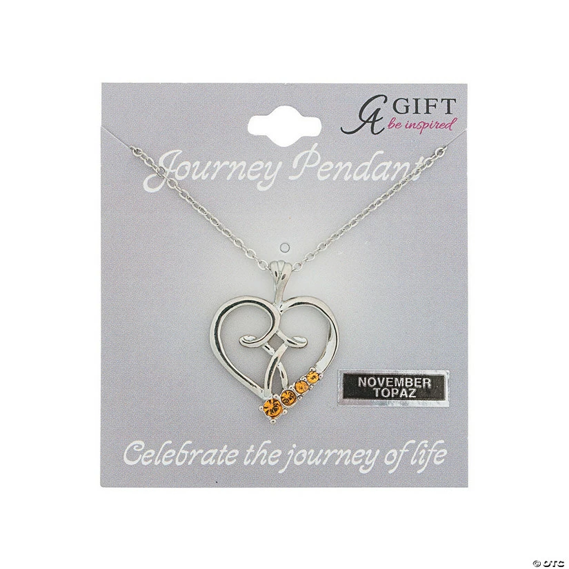 November Birthstone Pendant Necklace 2 November Birthstone Pendant Necklace - Image 2