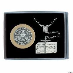 First Communion Black Rosary & Keepsake Box 3 First Communion Black Rosary & Keepsake Box -Religious Apparel Sales Shop 13936872