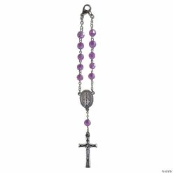 February Birthstone Car Rosary -Religious Apparel Sales Shop 13936895