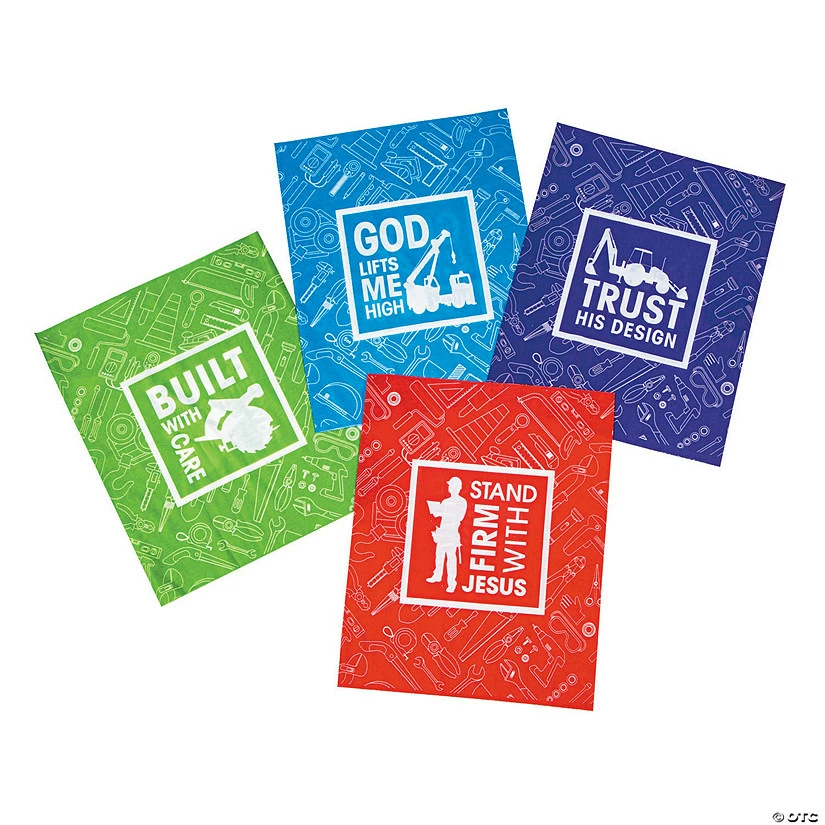 Construction VBS Tube Bandanas - 12 Pc. 2 Construction VBS Tube Bandanas - 12 Pc. - Image 2