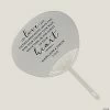 Personalized Religious Wedding Hand Fans - 12 Pc.