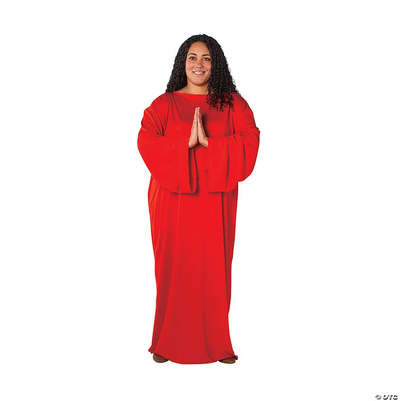 Adult’s Plus Size Red Nativity Gown 2 Adult’s Plus Size Red Nativity Gown - Image 2