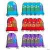14" x 18" Large Nylon Religious Symbols Drawstring Bags - 12 Pc.