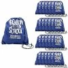Personalized Large VBS Drawstring Bags - 24 Pc.