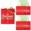 15" x 17" Large Christmas Cross Nonwoven Tote Bags - 12 Pc.
