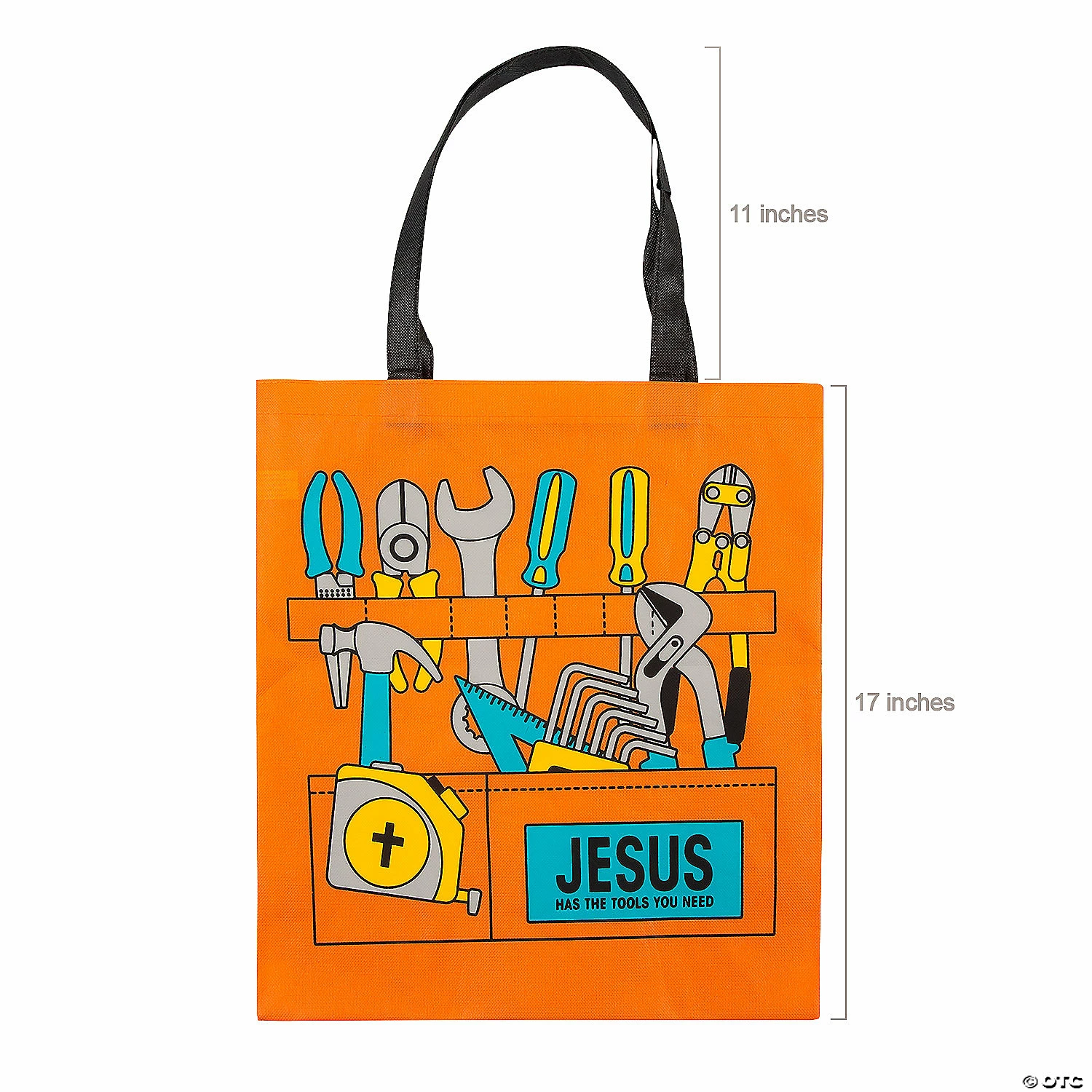 15" x 17" Large Construction VBS Toolbox Nonwoven Tote Bags - 12 Pc. 2 15" x 17" Large Construction VBS Toolbox Nonwoven Tote Bags - 12 Pc. - Image 2