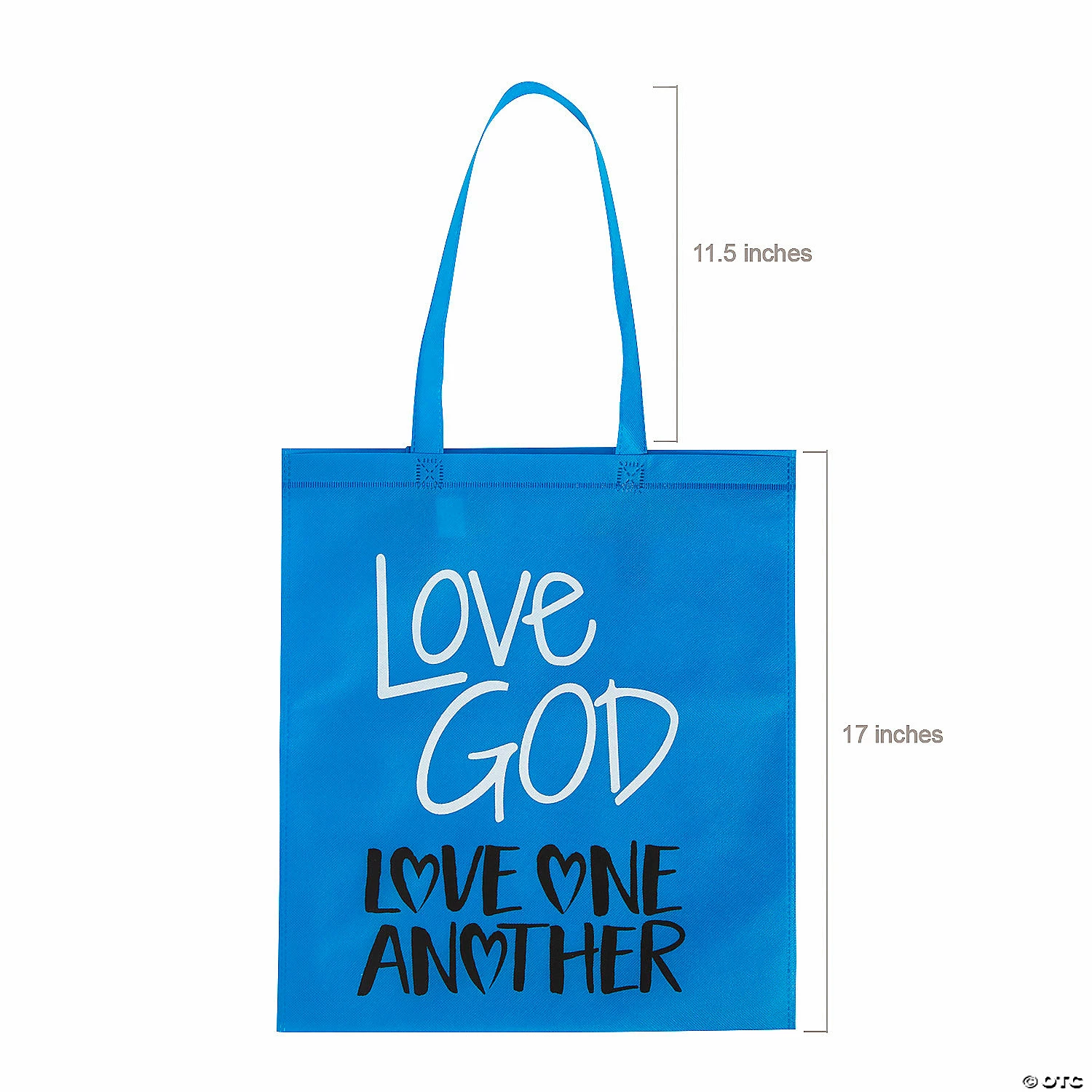 15" x 17" Large Nonwoven God’s Love Bright Tote Bags - 12 Pc. 2 15" x 17" Large Nonwoven God’s Love Bright Tote Bags - 12 Pc. - Image 2