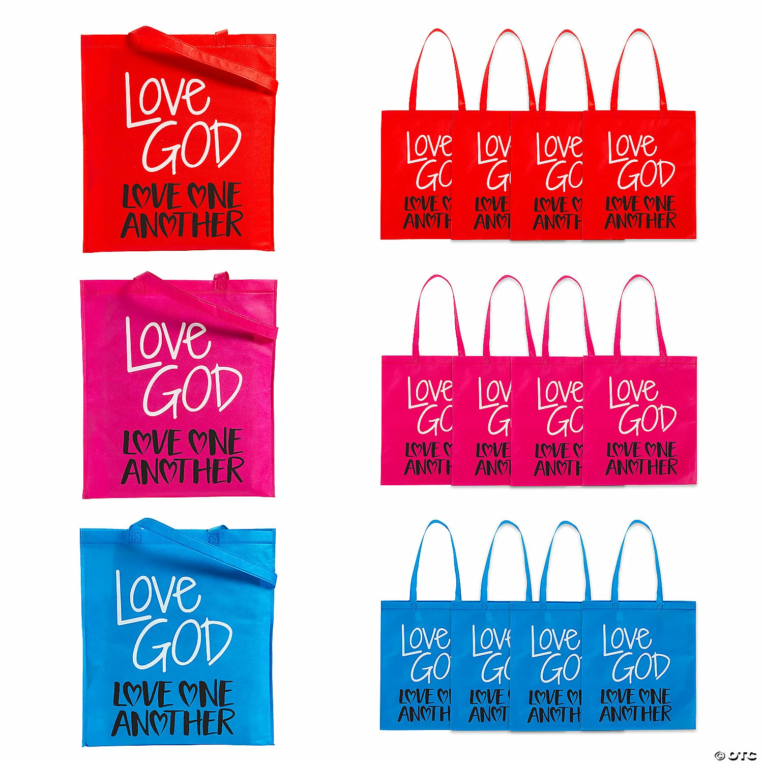 15" x 17" Large Nonwoven God’s Love Bright Tote Bags - 12 Pc. 1 15" x 17" Large Nonwoven God’s Love Bright Tote Bags - 12 Pc.
