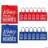 15" x 17" Large Pray for Our Heroes Nonwoven Tote Bags - 12 Pc.