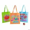 16 1/2" x 15" Large Truth & Treats Nonwoven Tote Bags - 12 Pc.