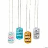Act Justly Dog Tag Necklaces - 12 Pc.