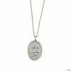 Antique Goldtone Isaiah 41:10 Pendant Necklace