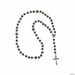 Brown Beaded Rosaries - 12 Pc.
