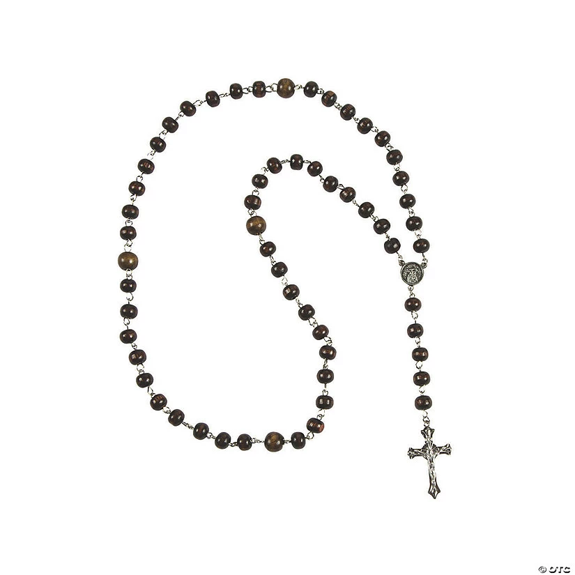 Brown Beaded Rosaries - 12 Pc. 1 Brown Beaded Rosaries - 12 Pc.