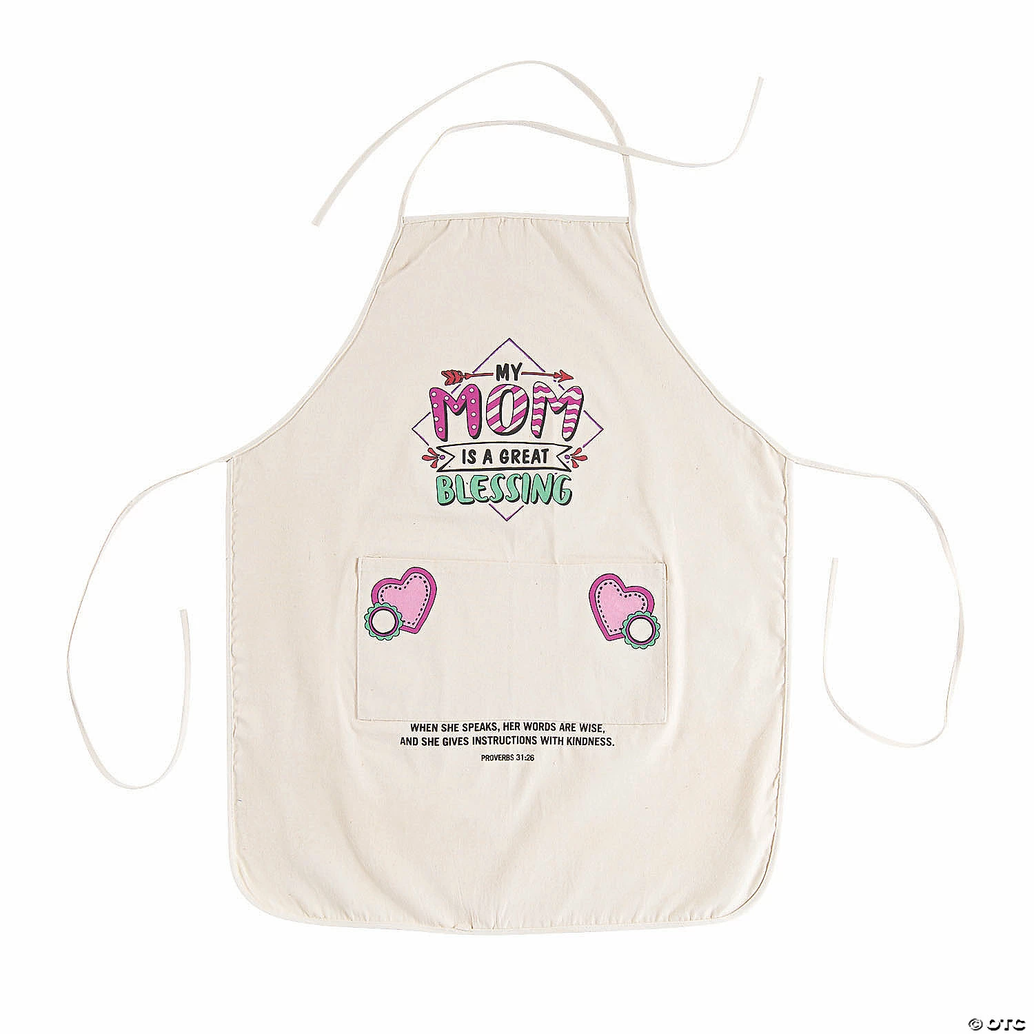Color Your Own Blessed Mom Apron 2 Color Your Own Blessed Mom Apron - Image 2