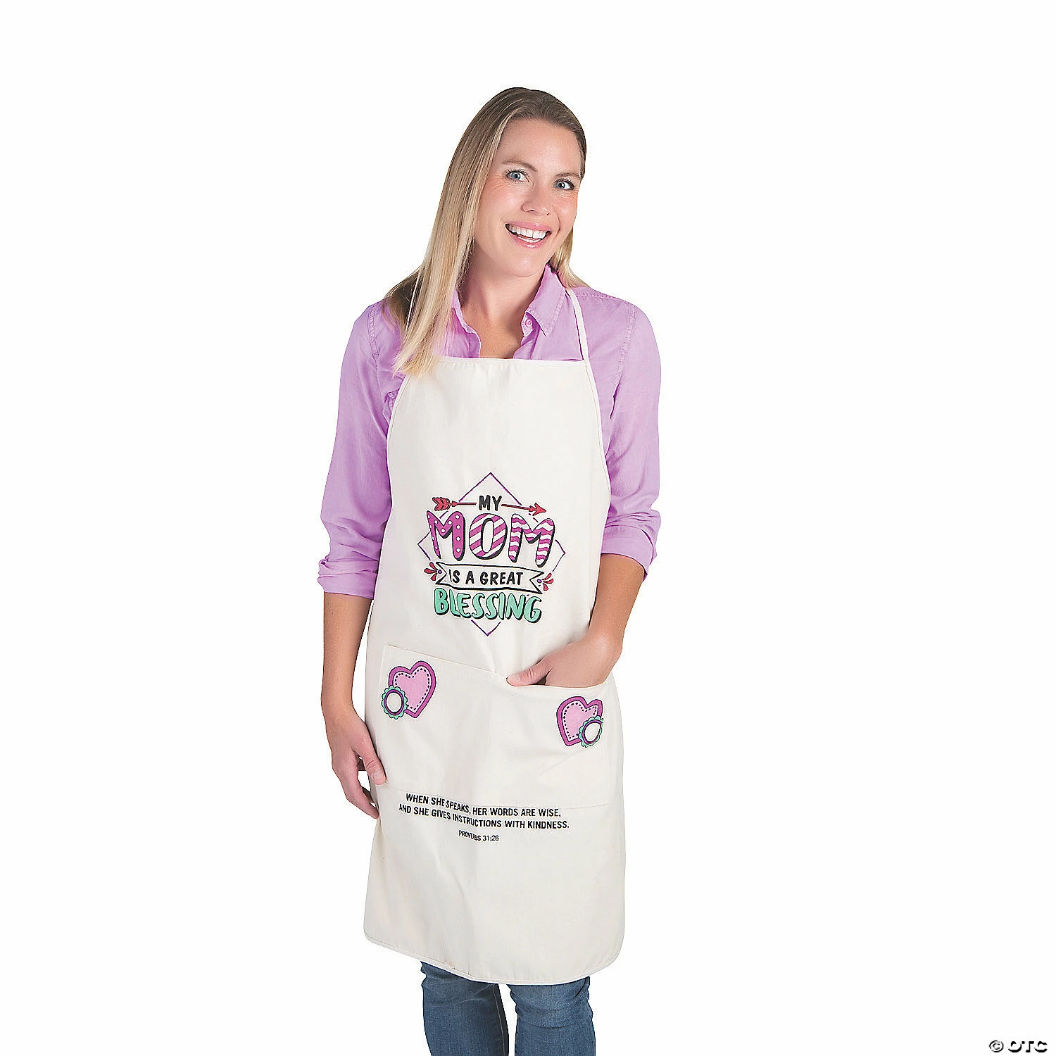 Color Your Own Blessed Mom Apron 3 Color Your Own Blessed Mom Apron - Image 3