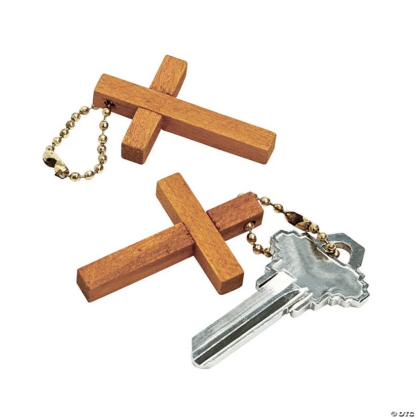 Cross Keychains - 12 Pc. 1 Cross Keychains - 12 Pc.