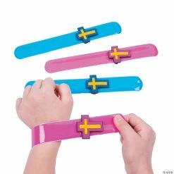 Cross Slap Bracelets - 12 Pc.