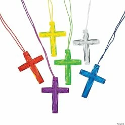 Crystal Cross Necklaces - 48 Pc.