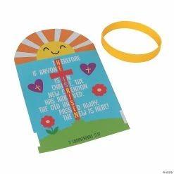 Easter Verse Bracelets with Card - 12 Pc. 5 Easter Verse Bracelets with Card - 12 Pc. -Religious Apparel Sales Shop easter verse bracelets with card 12 pc 13962016 a02