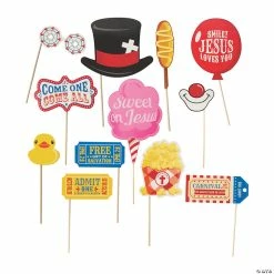 Faith Fall Carnival Photo Prop Sticks- 12 Pc.