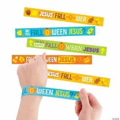 Fall-O-Ween Jesus Slap Bracelets - 12 Pc.