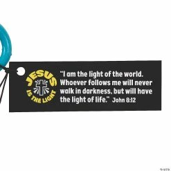 Flashing Jesus is the Light Rings with Card for 12 -Religious Apparel Sales Shop flashing jesus is the light rings with card for 1213755732 a02