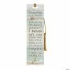 Footprints in the Sand Laminated Bookmark with Pin