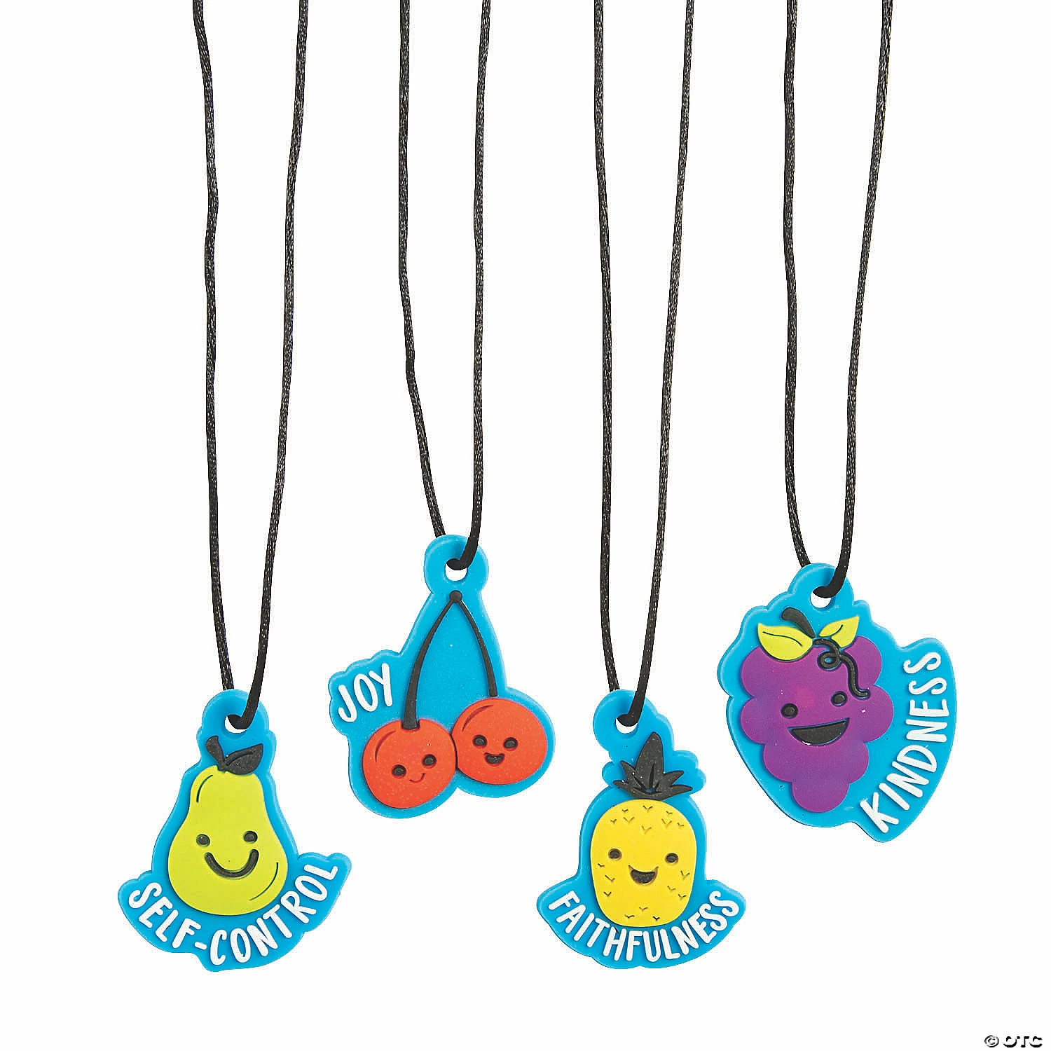 Fruit of the Spirit Charm Necklaces - 12 Pc. 1 Fruit of the Spirit Charm Necklaces - 12 Pc.