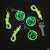 Glow-in-the-Dark Halloween Christian Pumpkin Backpack Clip Keychains - 12 Pc.