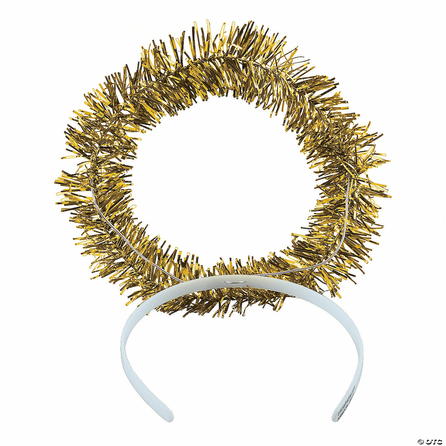 Gold Tinsel Halo Headbands - 12 Pc. 2 Gold Tinsel Halo Headbands - 12 Pc. - Image 2