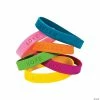 Inspirational Sayings Rubber Bracelets - 24 Pc.