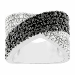 J Goodin Cross Pattern Cocktail Ring Size 7