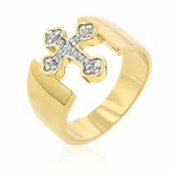 J Goodin Two-tone Finish Cross Ring Size 9 -Religious Apparel Sales Shop j goodin two tone finish cross ring size 914227090 a03NOWA