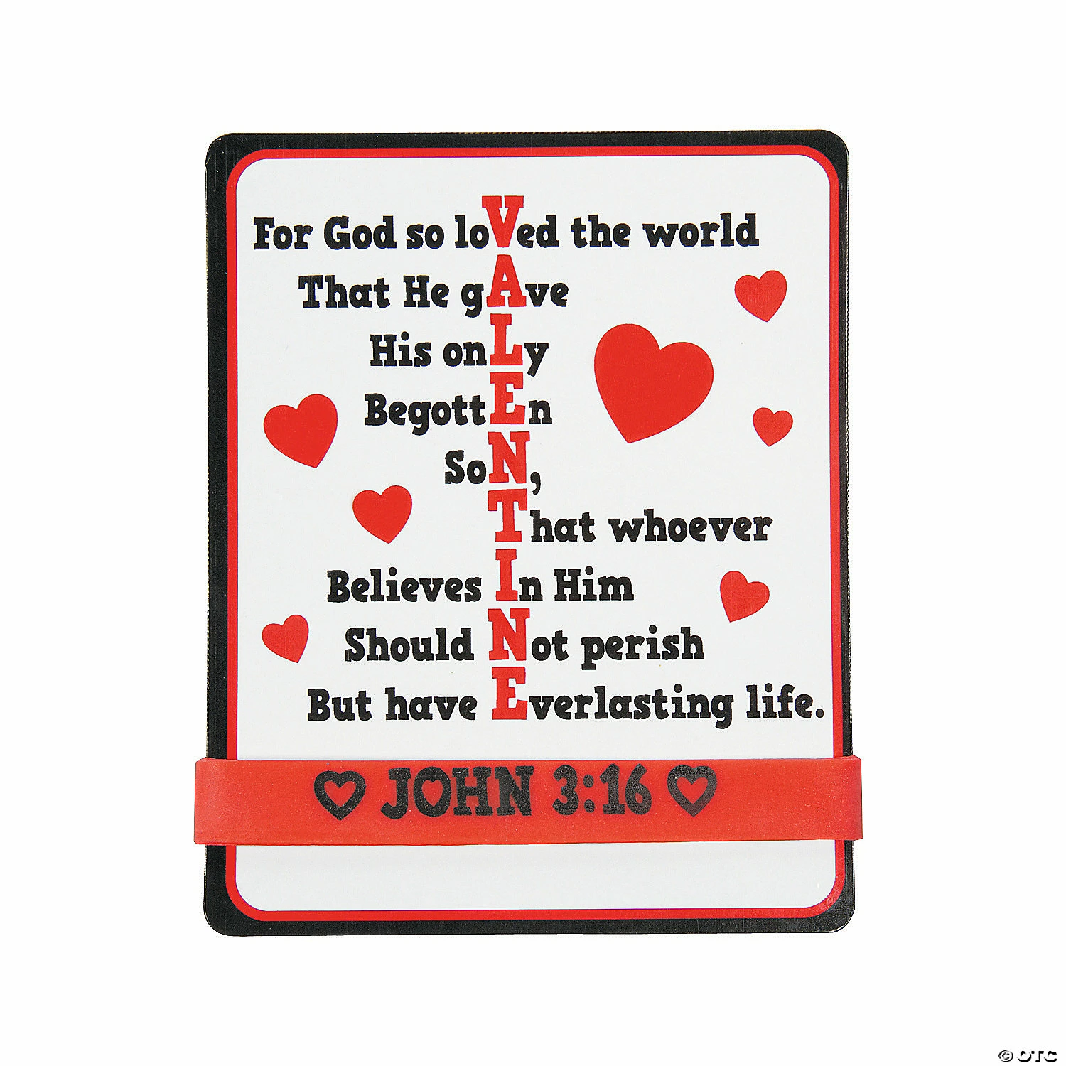 John 3:16 Bracelet Valentine Exchanges with Card for 24 1 John 3:16 Bracelet Valentine Exchanges with Card for 24
