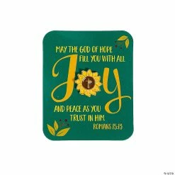 Joy Faith Sunflower Pins with Card - 12 Pc.