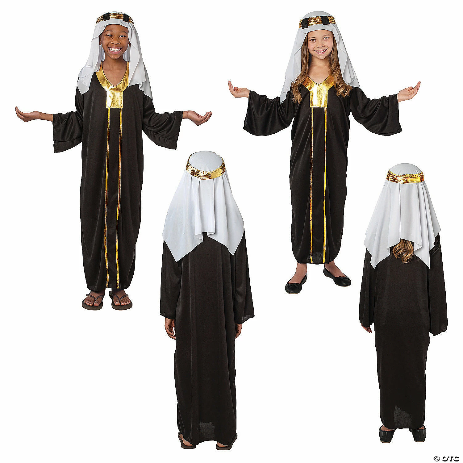 Kid’s Black & Gold Shepherd Costume 2 Kid’s Black & Gold Shepherd Costume - Image 2