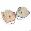 Kids’ Cowboy Hats with Cross - 12 Pc.