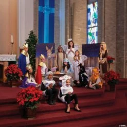 Kids’ S/M White Angel Gown -Religious Apparel Sales Shop kids s m white angel gown13778369 a02