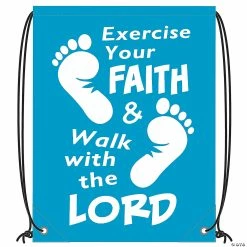 Large Exercise Your Faith Drawstring Bags - 12 Pc. 5 Large Exercise Your Faith Drawstring Bags - 12 Pc. -Religious Apparel Sales Shop large exercise your faith drawstring bags 12 pc 13659469 a02