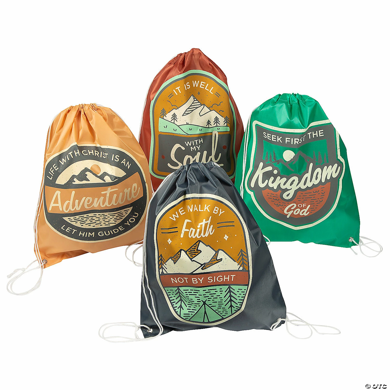 Large Faith Adventure Drawstring Bags 1 Large Faith Adventure Drawstring Bags