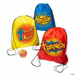Large Fantastic Faith Drawstring Bags - 12 Pc.