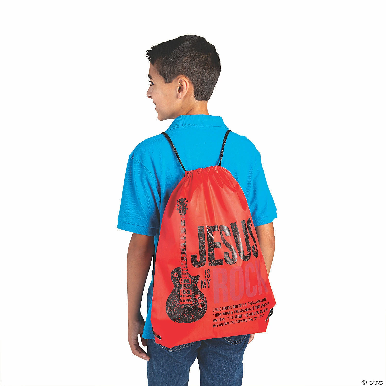 Large Tween Religious Drawstring Bags 2 Large Tween Religious Drawstring Bags - Image 2