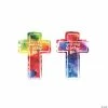 Large Watercolor Cross Temporary Tattoos - 12 Pc.