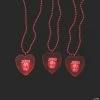 Light-Up Jesus Loves Me Heart Beaded Necklaces - 12 Pc.