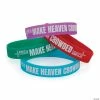 Make Heaven Crowded Rubber Bracelets - 12 Pc.