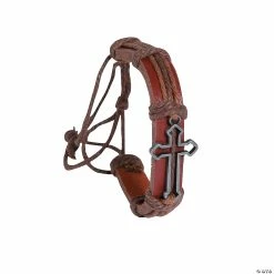 Metal Cross Bracelets - 12 Pc.