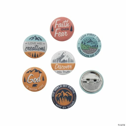 Mini Faith Adventure Button Assortment - 48 Pc. -Religious Apparel Sales Shop mini faith adventure button assortment 48 pc 13982939