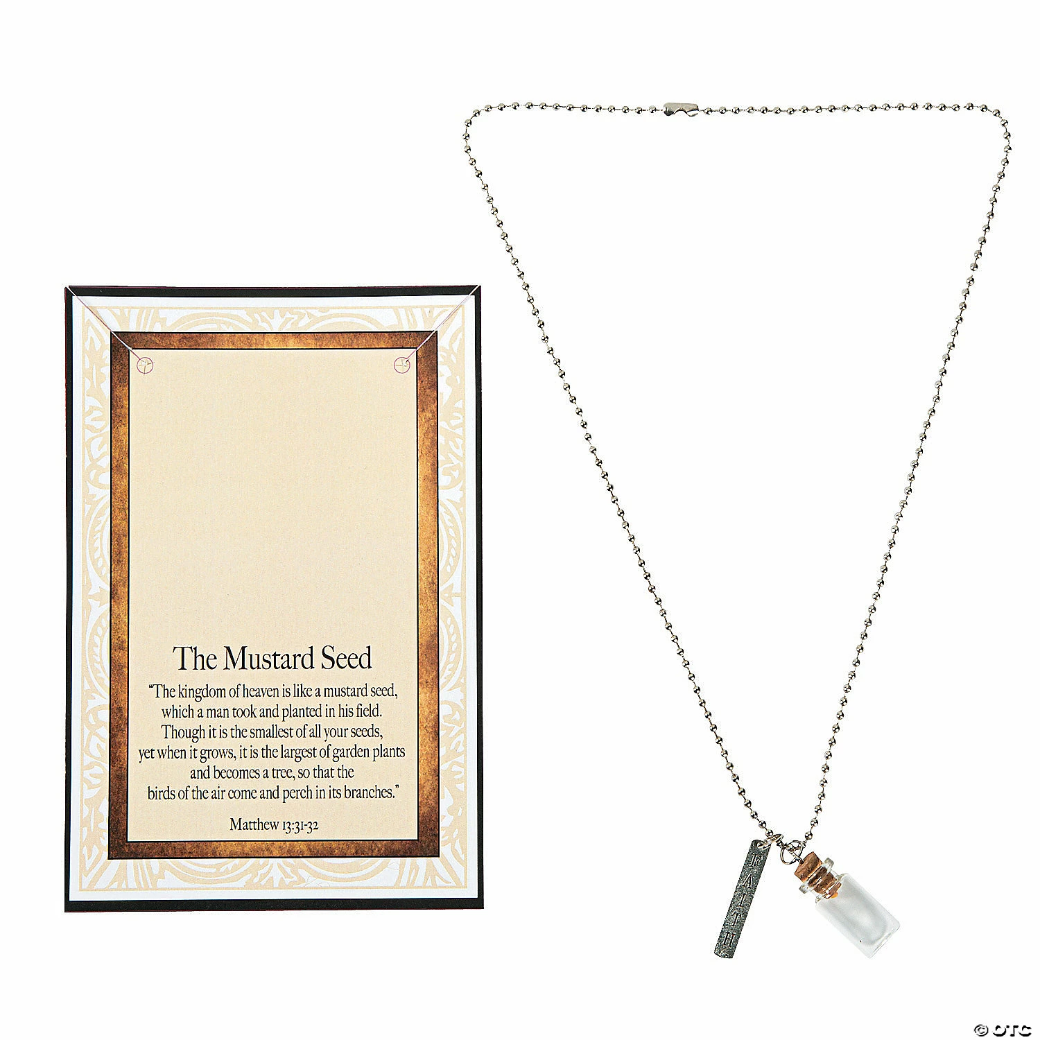 Mustard Seed Necklaces with Card - 12 Pc. 2 Mustard Seed Necklaces with Card - 12 Pc. - Image 2